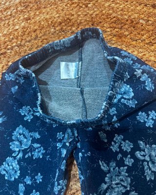 Leggings Niña Azul Marino Flores 8A