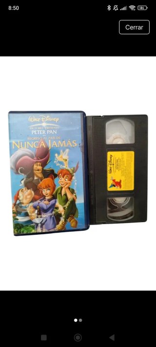 VHS Peter Pan en Regreso al País de Nunca Jamás