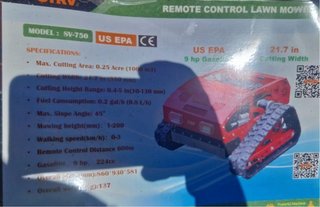 Desbrozadora cortacésped oruga Starvox. NUEVA
