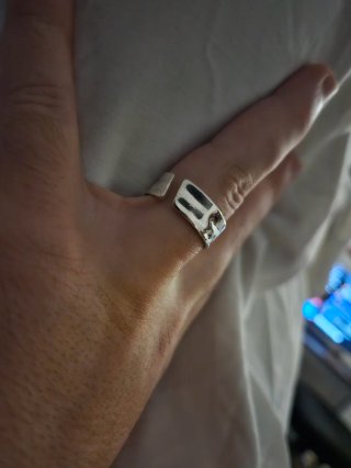 Anillo Plata 925 Vacier Ajustable Unisex
