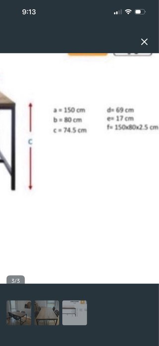 Mesa de Comedor Maisons du Monde SIN SILLAS