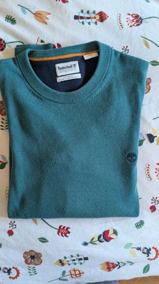Jersey Timberland Verde Azulado Talla M