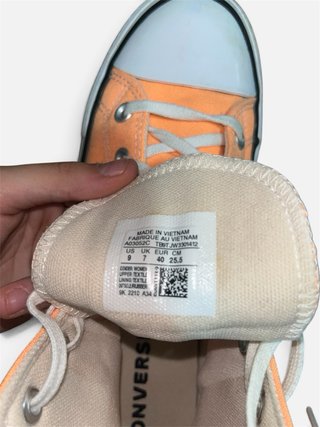 Converse plataforma vintage naranja