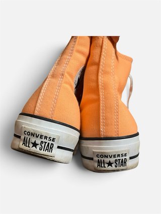 Converse plataforma vintage naranja