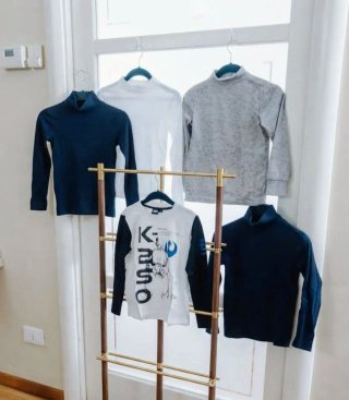 Set 5 maglie e dolcevita bimbo 7-8 anni