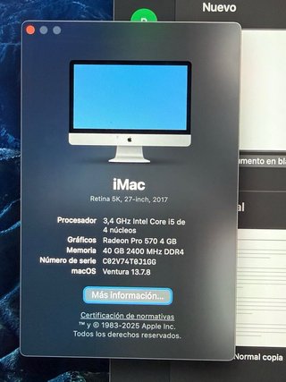iMac 27 (2017) Fusion Drive
