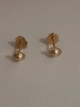 Pendientes Mariquita Oro 18K Bebé