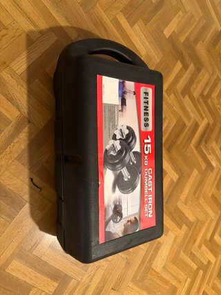 Set de Pesas de Hierro Fundido 15kg