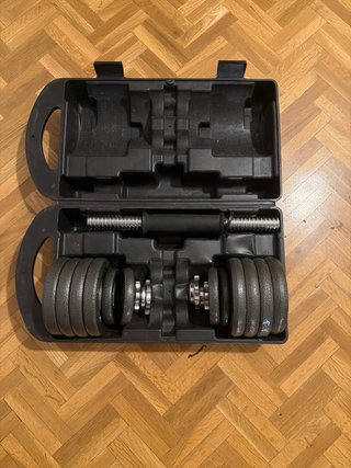 Set de Pesas de Hierro Fundido 15kg