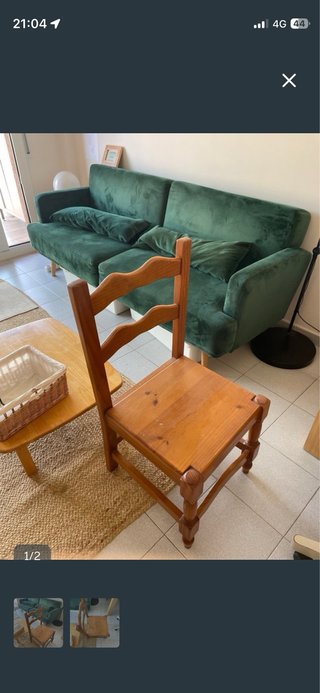 Silla de madera clásica