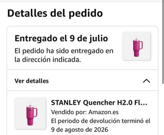 Botella Térmica Stanley Rosa con Asa