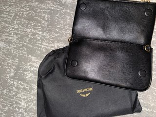 Borsa Zadig & Voltaire nera con dettagli oro