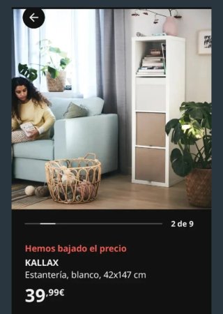 Estantería KALLAX 4 cubos IKEA