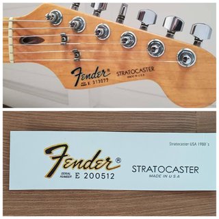 #25#Decal Fender Stratocaster USA 80´s