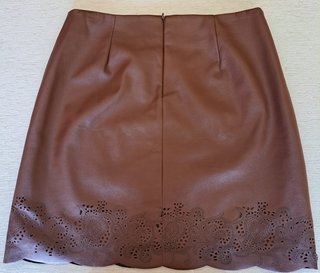 Falda polipiel Tintoretto marrón L