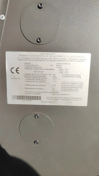 Caldera de Pellet hidrocopper 16kw