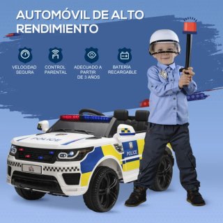 Coche Policía Eléctrico Infantil Batería