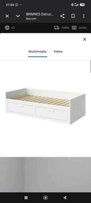 Cama nido IKEA BRIMNES 80x200