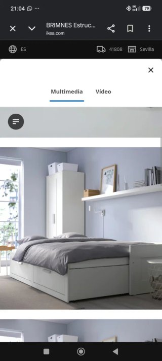 Cama nido IKEA BRIMNES 80x200