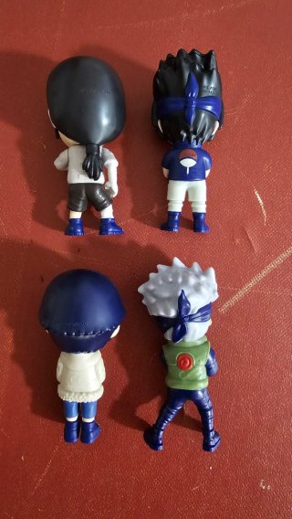 Pack 4 Figuras Naruto Burger King.