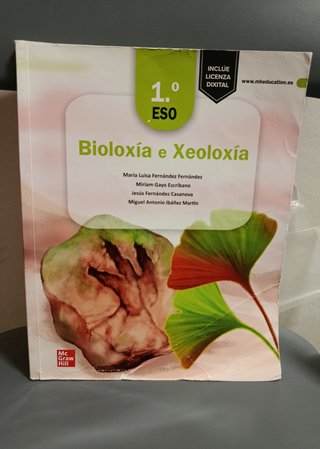 Libro de texto de Bioloxía e Xeoloxía de 1°.ESO