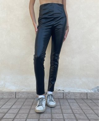 Leggings Stradivarius Similpelle Neri