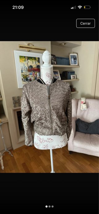 Chaqueta Vicolo de Lentejuelas Doradas