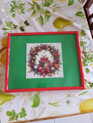 Quadretto Natale Diamond Painting con Cornice Ross