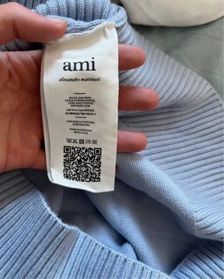 Jersey Ami Paris Azul Claro
