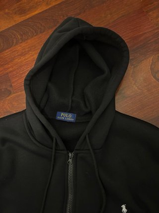 Felpa con zip Polo Ralph Lauren nera