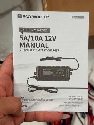 Cargador de Baterías 12V 5A ECO-WORTHY