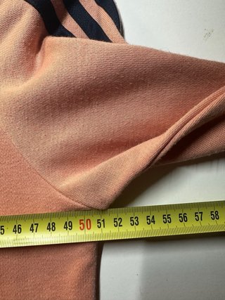 Sudadera Adidas 3 Stripes rosa salmón con logo S