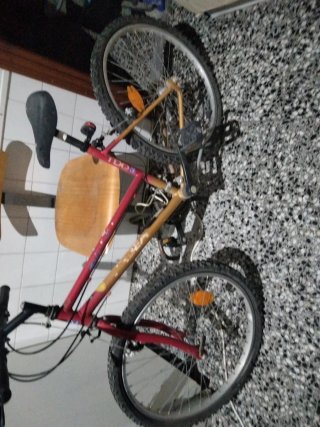 Bicicleta de Montaña Roja y Amarilla
