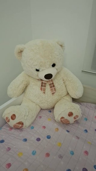 Oso de peluche grande blanco