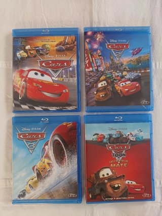 Pack 4 Películas Cars Disney Pixar Blu-ray