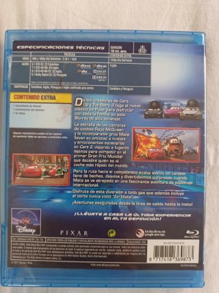 Pack 4 Películas Cars Disney Pixar Blu-ray