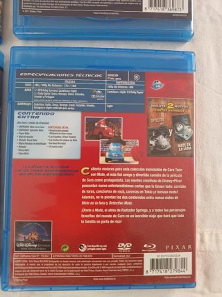 Pack 4 Películas Cars Disney Pixar Blu-ray