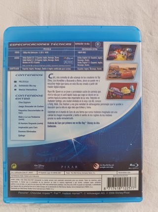 Pack 4 Películas Cars Disney Pixar Blu-ray