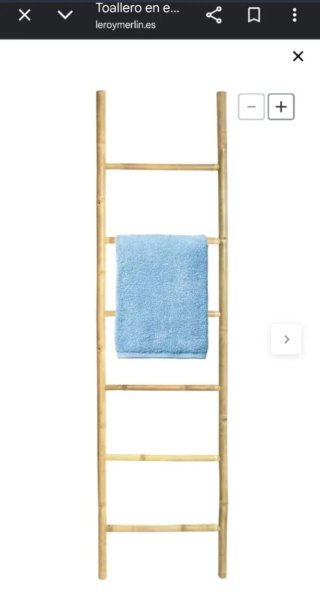 Toallero Escalera Bambú