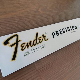 #17# Decal Fender Precision Bass USA