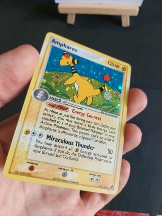 Carta Pokémon Ampharos 1/115 Holo ex Forze Segrete