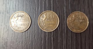 Lote Antiguas Monedas Francesas Años 50