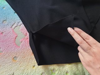 Falda Negra Asimétrica Talla M