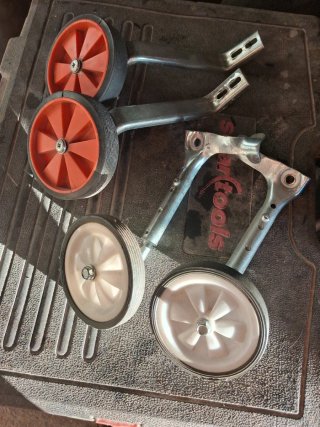 Set de 2 pares de ruedines para bicicleta