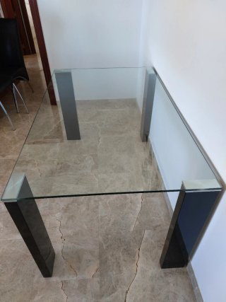 Mesa de Cristal 150×90 cms