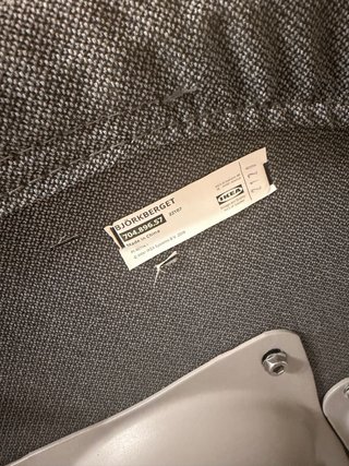 Silla de oficina IKEA gris
