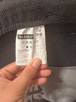 Silla de oficina IKEA gris