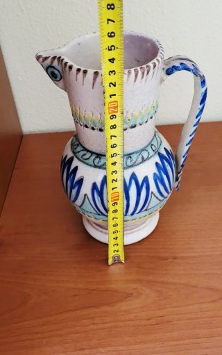 Jarra Decorativa de Cerámica Pintada