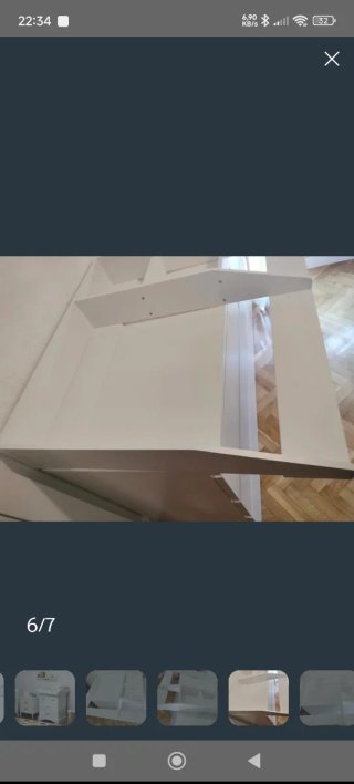 cambiador de bebé en madera