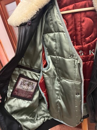 Chaqueta Cuero Vintage Territoire Marrón Talla L
